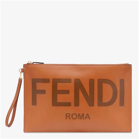 fendi large flat pouch|Fendi clutch wallet.